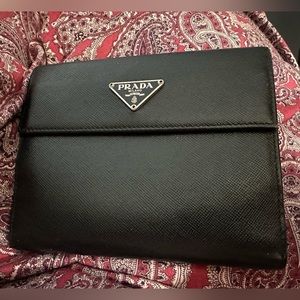 Authentic Prada Saffiano Leather Bifold Wallet.